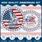 140PCS 4th of July Patriotic Party Supplies Set for 20 Guests – American Flag Disposable Tableware Kit with Plates, Cups, Napkins & Cutlery for Independence Day & Election Day Decorations (Light Blue Theme)